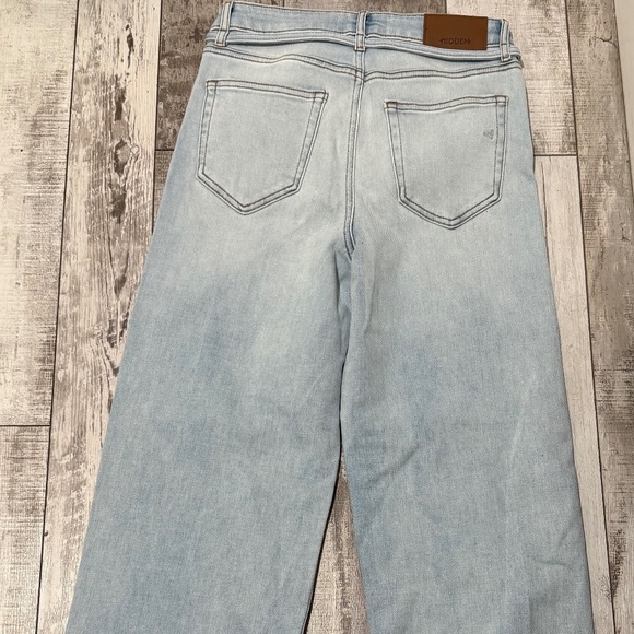 Hidden Ella Tie Waist Wide Straight Leg Denim Jean Women’s Size 27 Light Wash - Picture 10 of 13